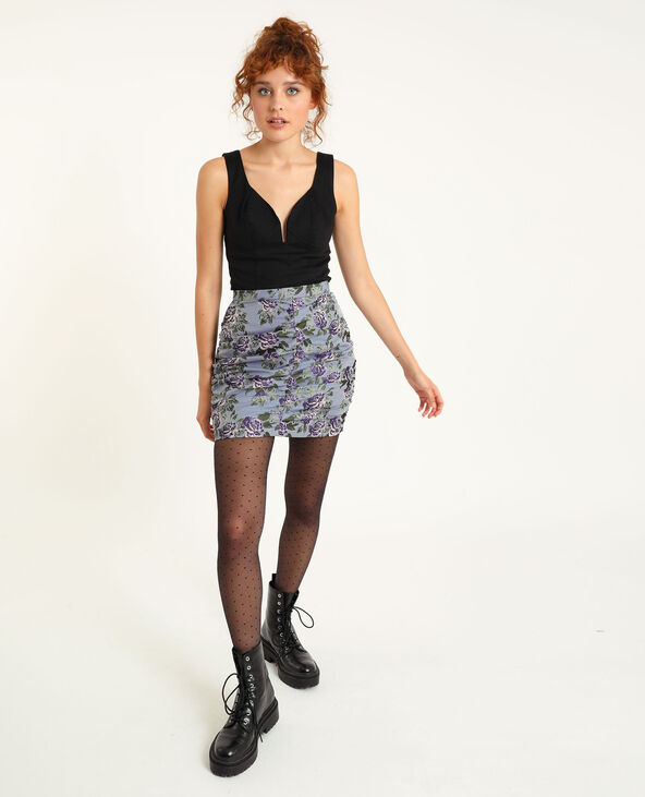 Jupe courte bleu - Pimkie