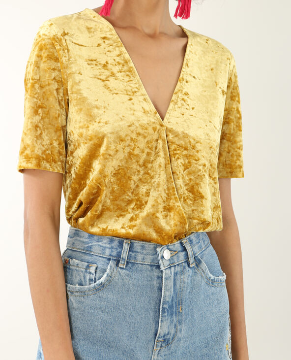 Body croisé jaune ocre - Pimkie