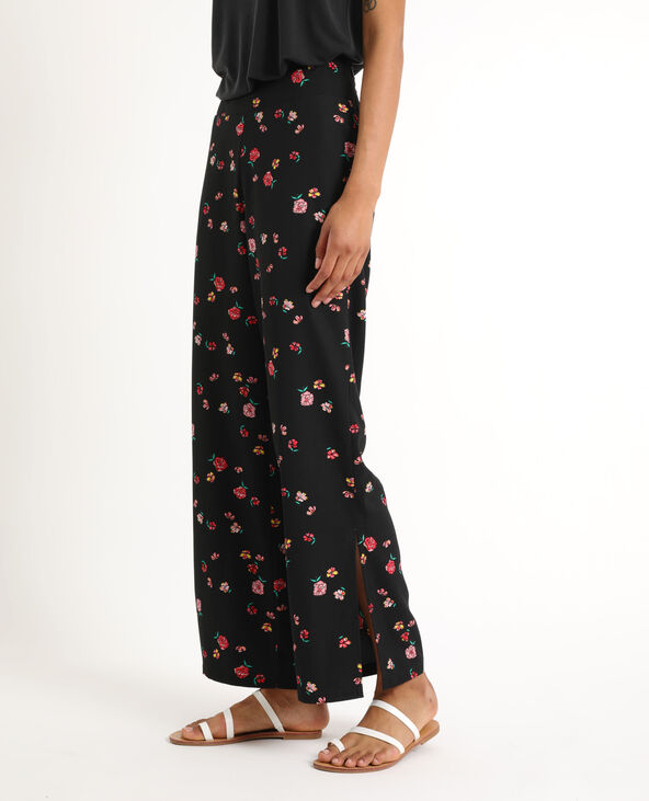Pantalon fluide a 2025 fleur