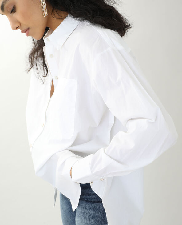 Chemise longue blanc - Pimkie