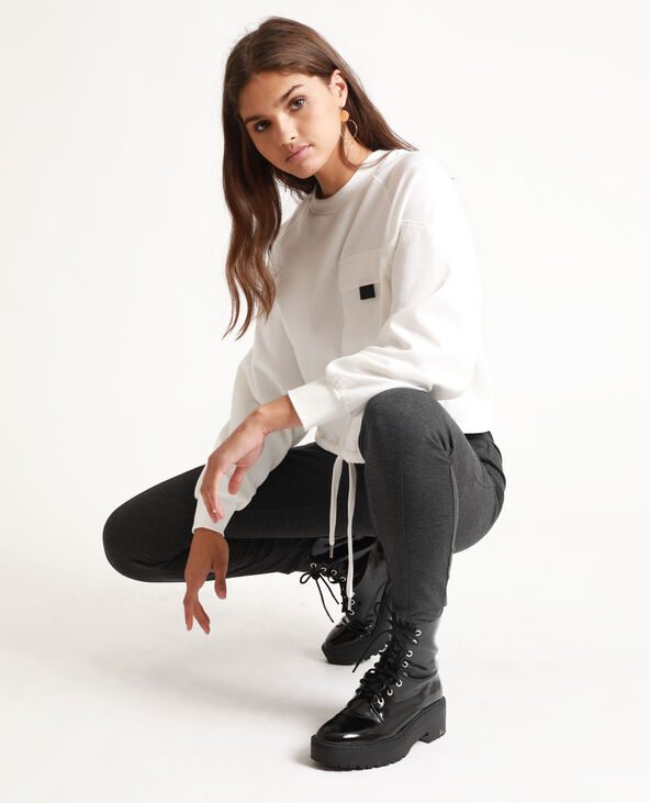 Sweat court blanc - Pimkie