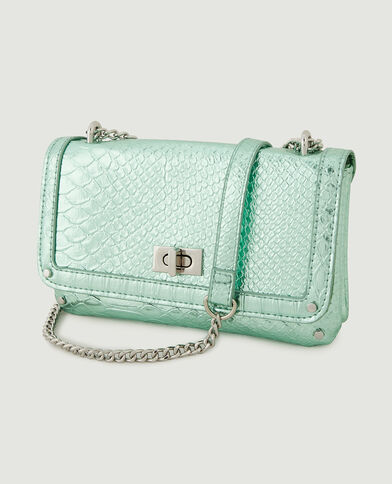 Sac pochette avec chaine vert anis - Pimkie