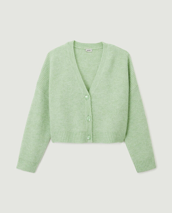 Gilet côtelé vert - Pimkie