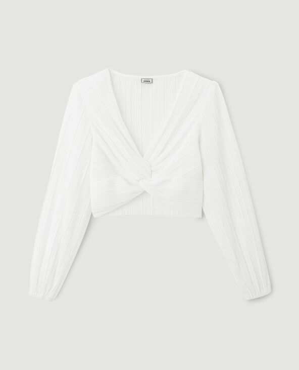 Top plissé permanent blanc - Pimkie