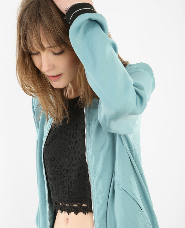 Bomber fluide vert de gris - Pimkie