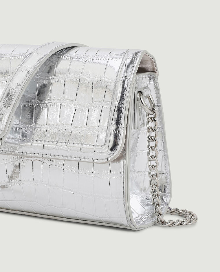 Sac pochette avec chaines argenté - Pimkie