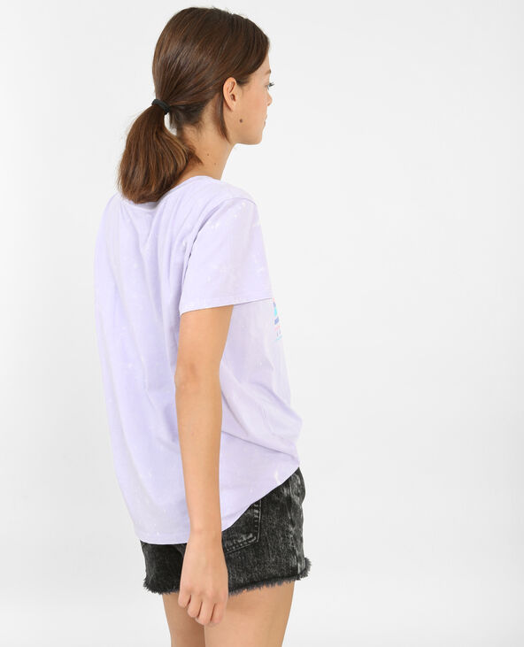 T-shirt imprimé Honolulu lilas - Pimkie