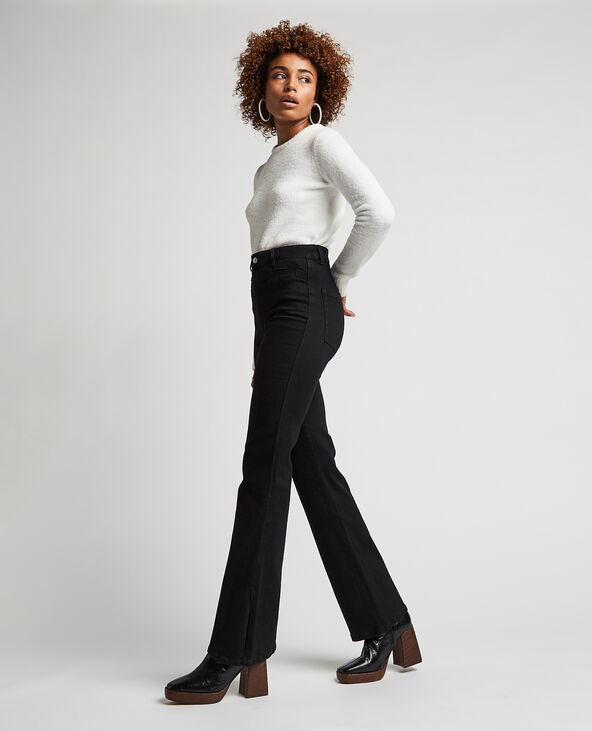 Jean noir avec fente clearance