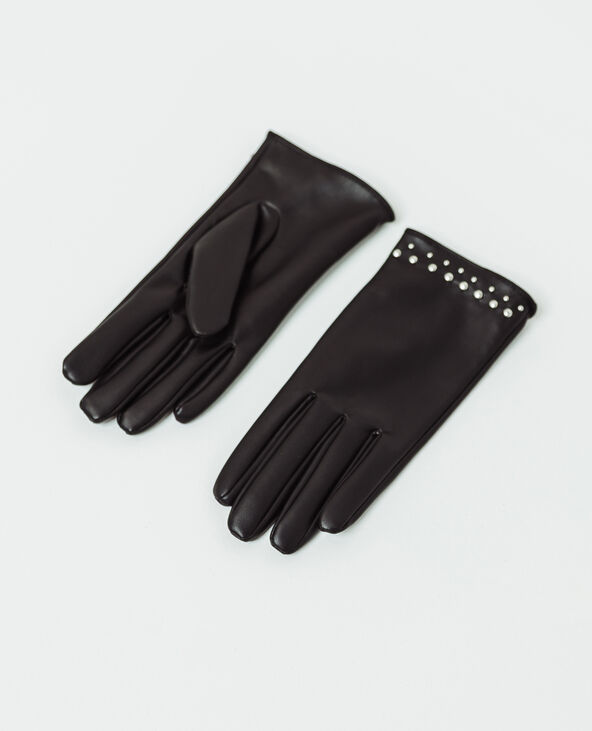 Gants en faux cuir