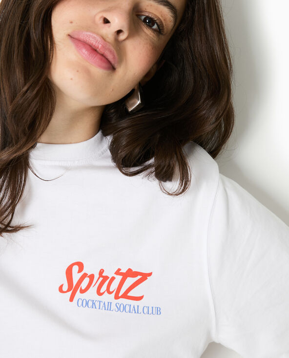 T-shirt oversize print SPRITZ blanc - Pimkie