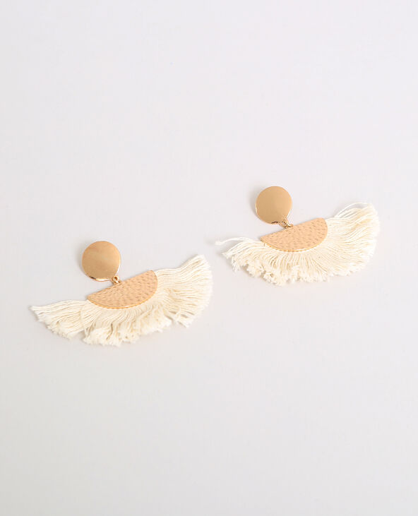 Boucles d'oreilles à pompons doré - Pimkie