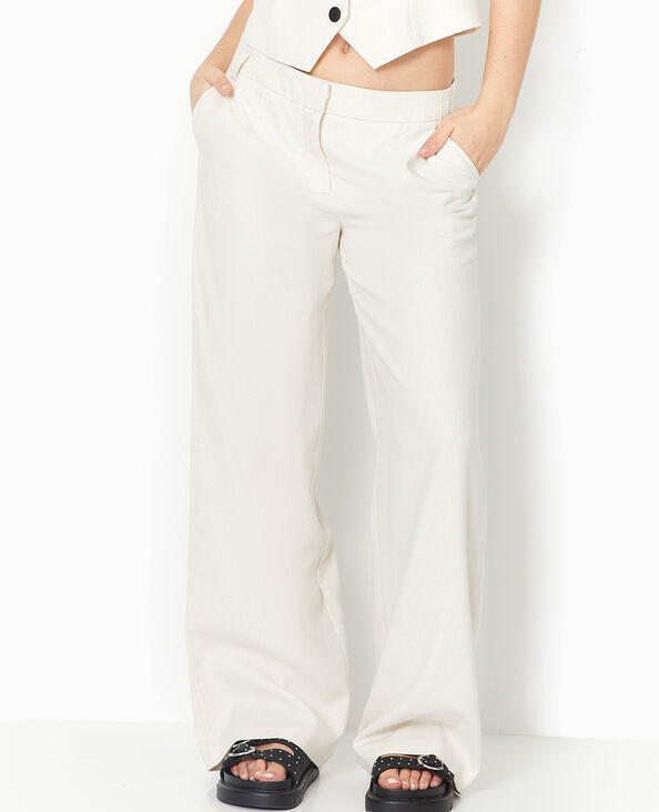 Pantalon large pantalon chic et pantalon fluide taille haute pour femme Pimkie