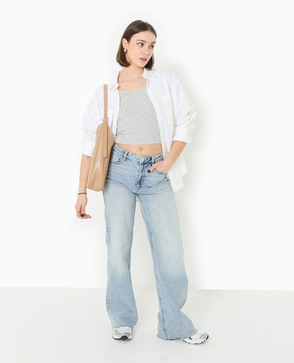 Chemise oversize avec poches blanc - Pimkie