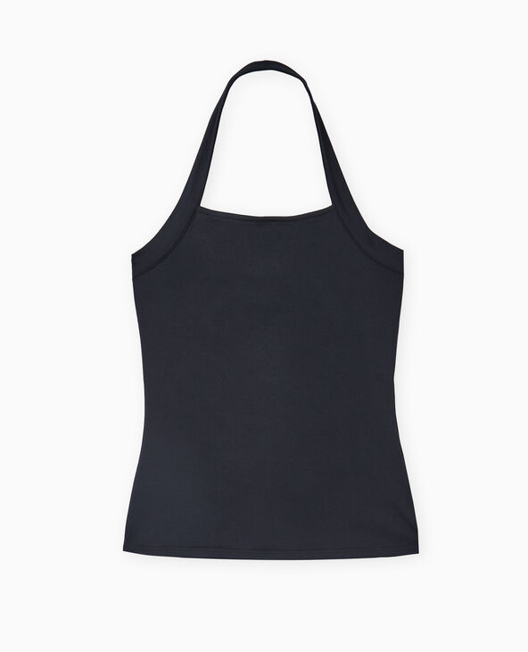 Dos-nu en maille extensible noir - Pimkie