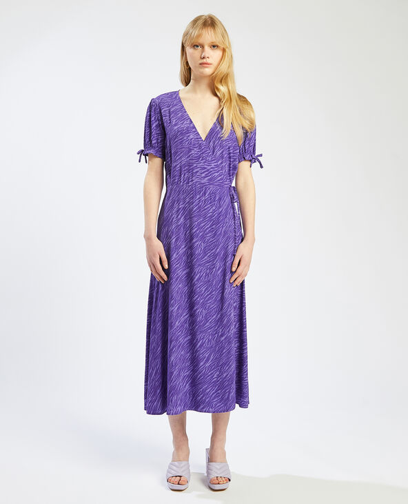 Robe longue cache-coeur violet - Pimkie