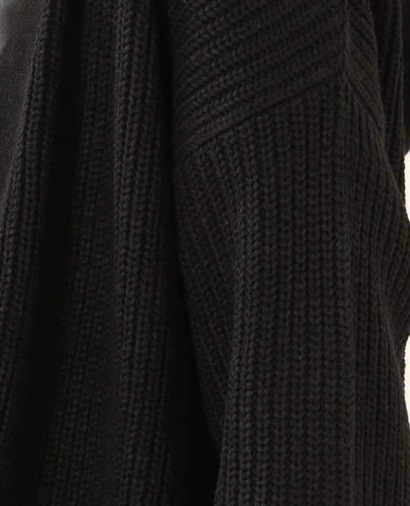 Long gilet à poches noir - Pimkie