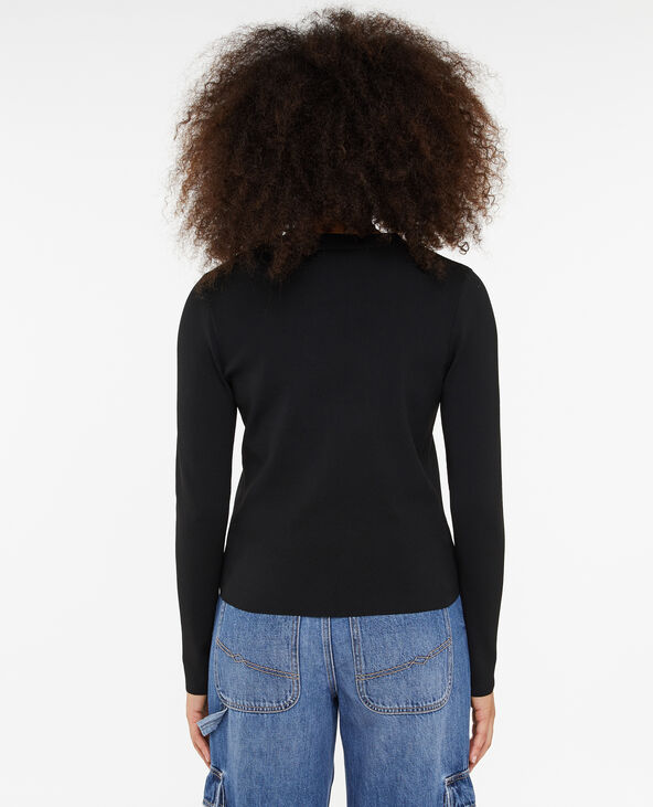 Gilet maille serrée avec boutons métalliques noir - Pimkie