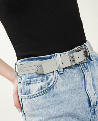 Ceinture cloutée blanc - Pimkie