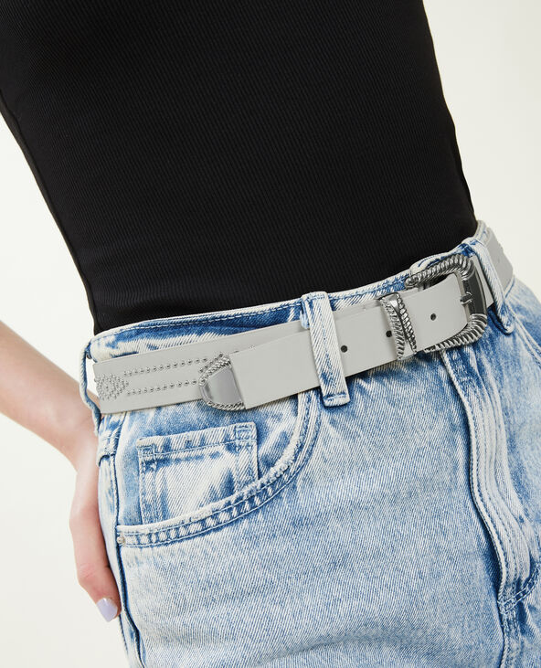 Ceinture cloutée blanc - Pimkie