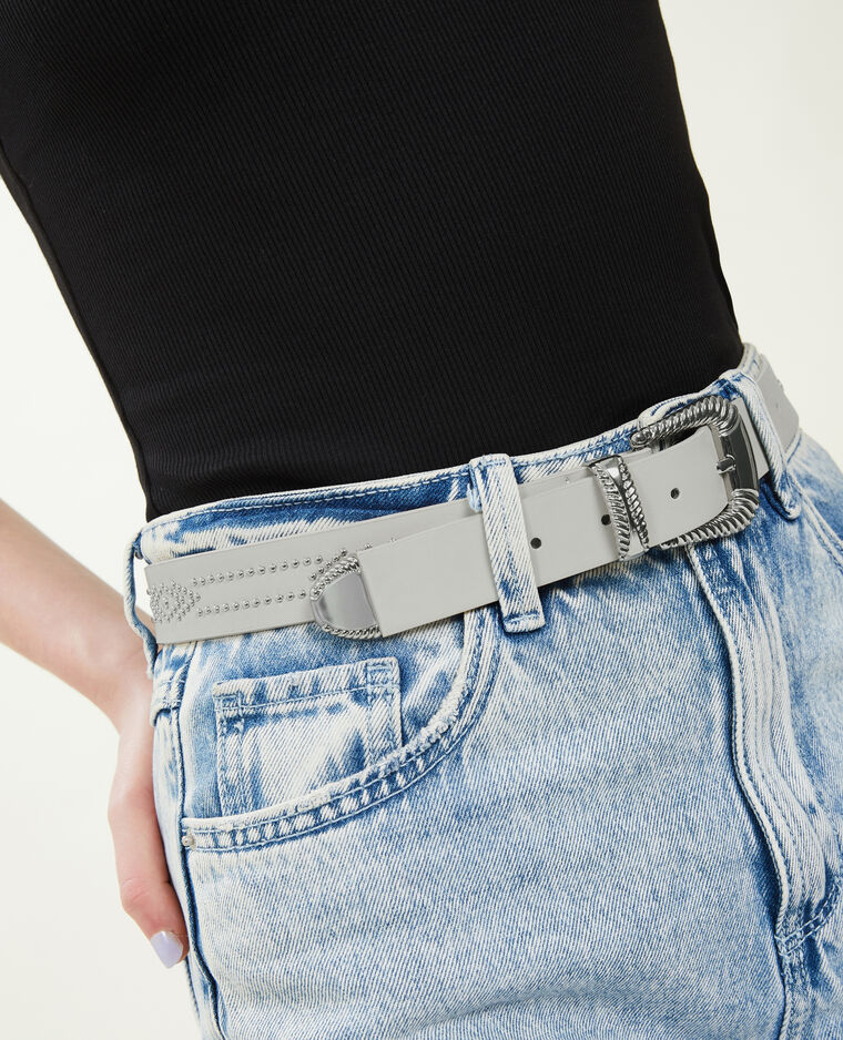 Ceinture cloutée blanc - Pimkie