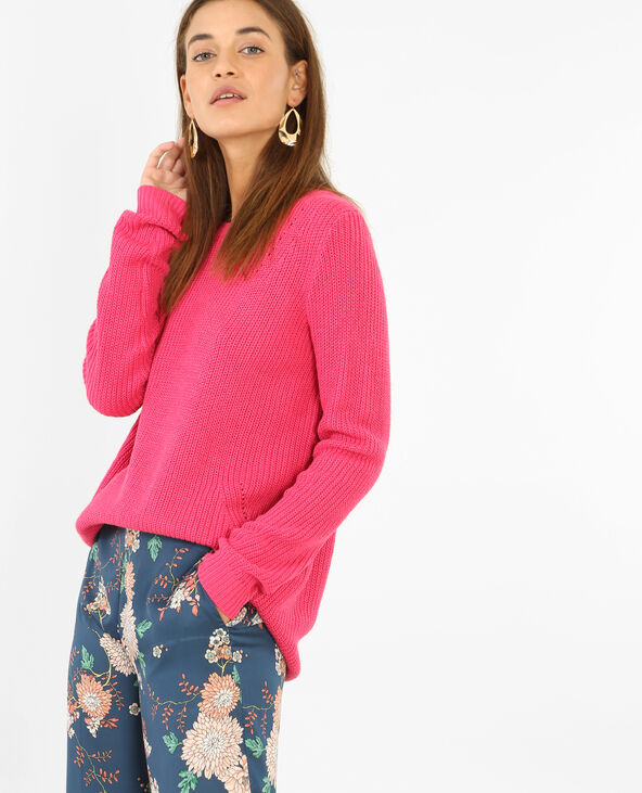 Pull basique rose fuchsia - Pimkie