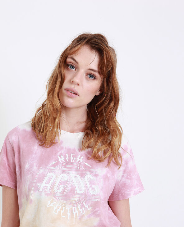T-shirt AC/DC corail - Pimkie