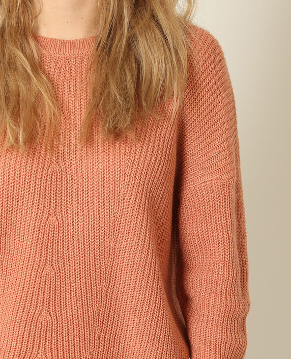 Pull asymétrique vieux rose - Pimkie