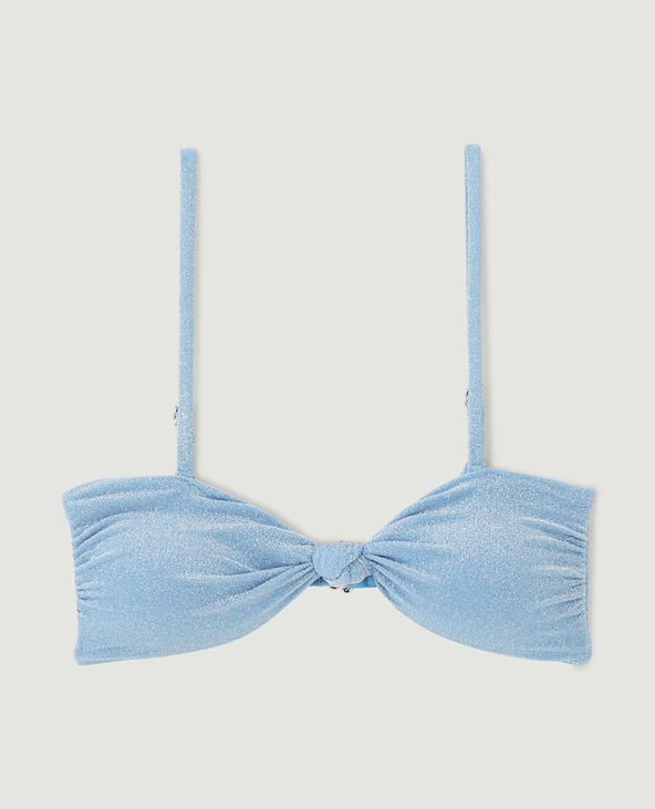Haut de maillot bandeau bleu clair - Pimkie