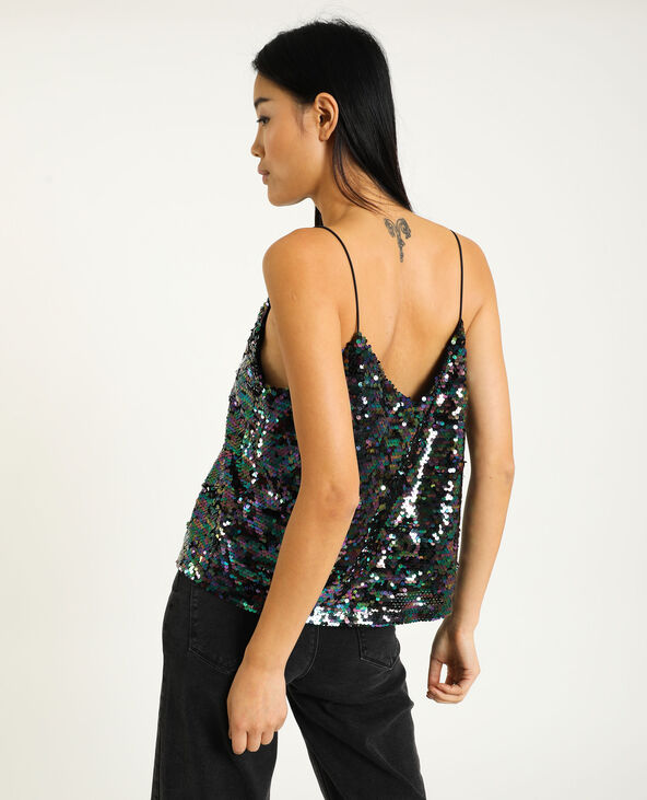 Mauve sequin top outlet