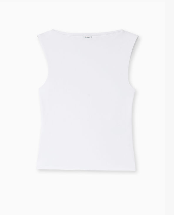 Top encolure bateau blanc - Pimkie
