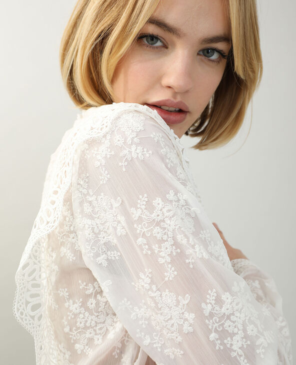 Blouse en dentelle blanc - Pimkie