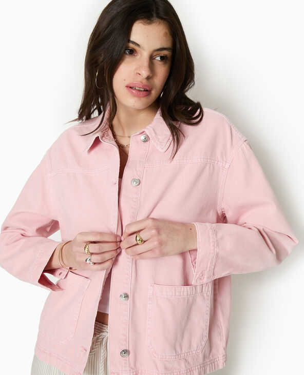 Surchemise en toile rose clair - Pimkie