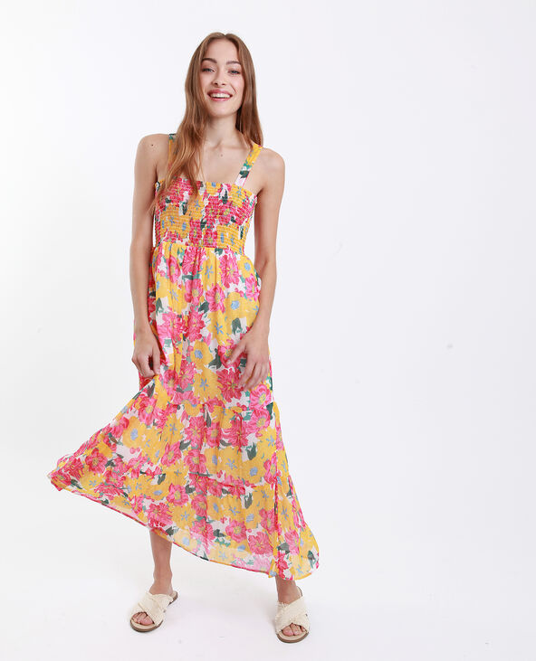 Robe longue fleurie