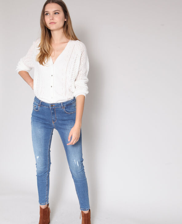 Gilet ajouré écru - Pimkie
