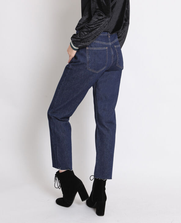 Jean droit mid waist bleu marine - Pimkie