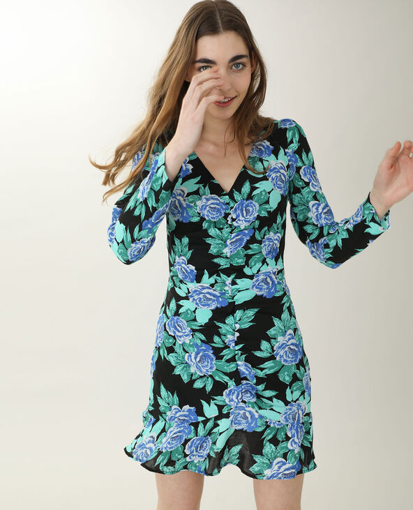 Robe droite fleurie