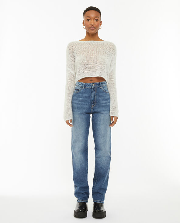 Jean droit taille haute bleu - Pimkie