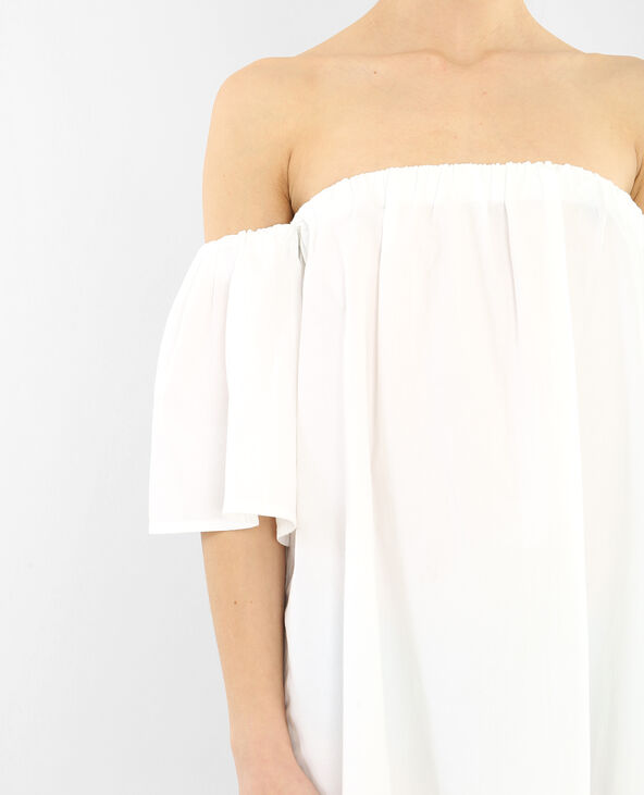 Robe popeline blanc - Pimkie