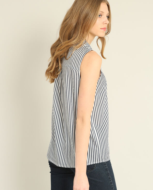 Chemise sans manches bleu marine - Pimkie