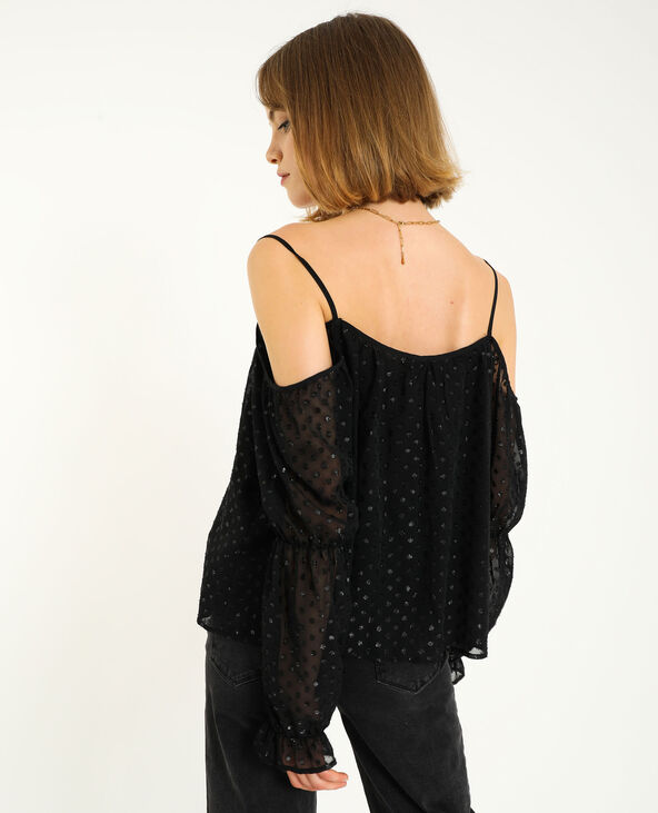 Blouse épaules nues noir - Pimkie