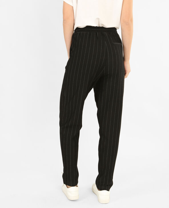 Pantalon à rayures noir - Pimkie
