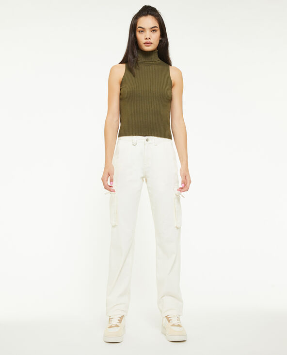 Pantalon cargo taille basse beige - Pimkie