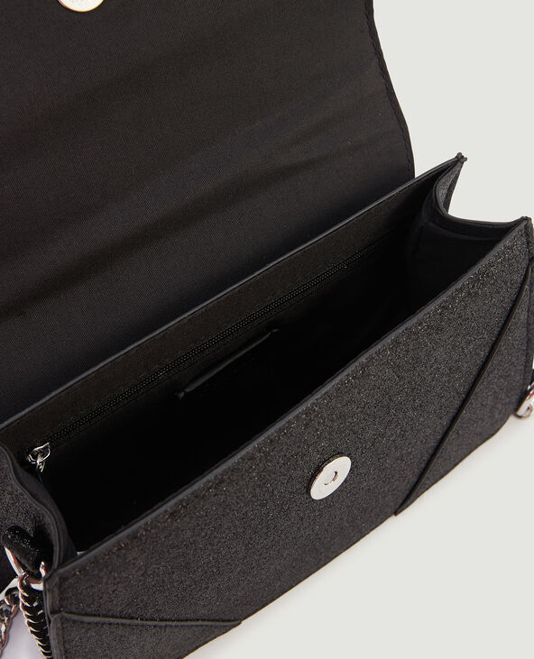 Sac boxy pailleté noir - Pimkie