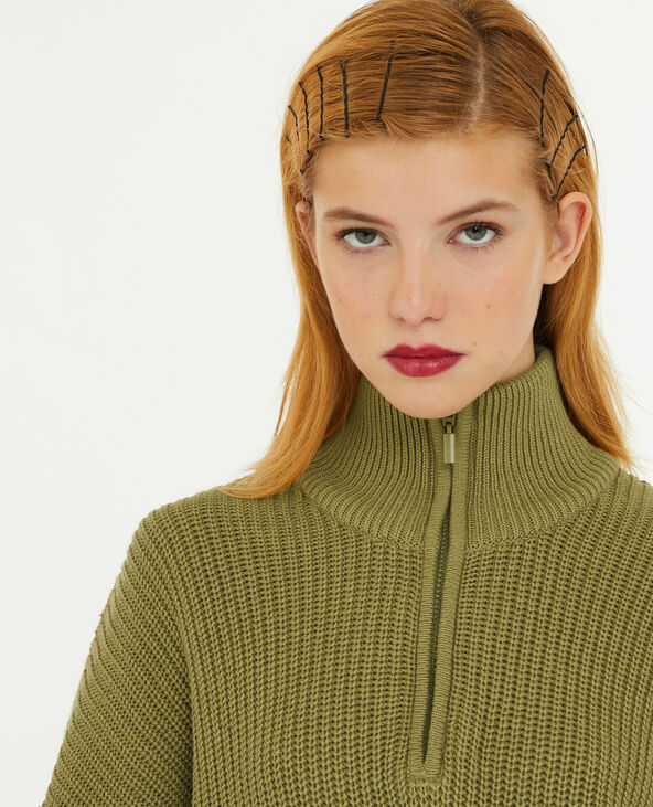 Pull col camionneur vert kaki - Pimkie