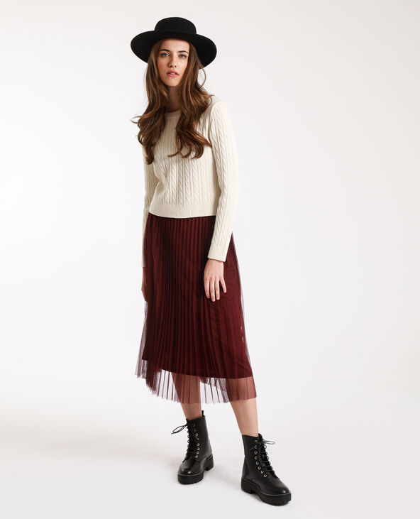 Jupe longue en tulle violet - Pimkie