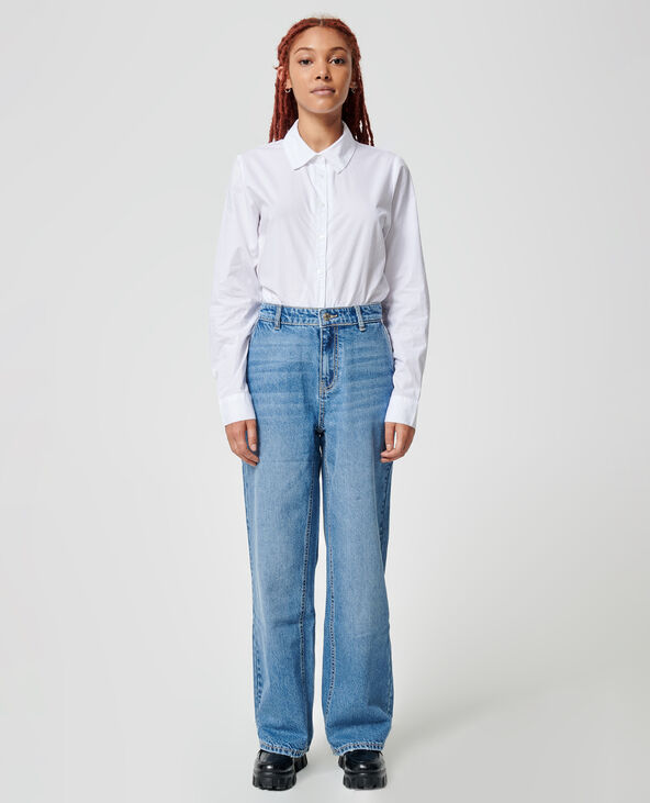 Jean baggy taille  basse bleu - Pimkie