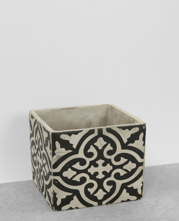 Pot en carreaux de ciment noir - Pimkie