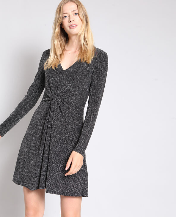 Robe trapèze lurex argenté - Pimkie