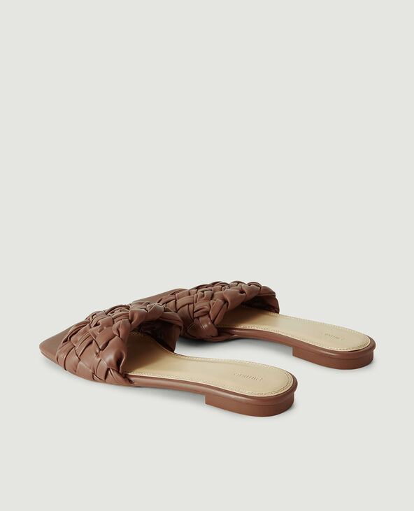 Mules tressées marron - Pimkie