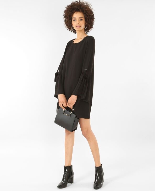 Robe fluide manches évasées noir - Pimkie